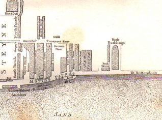 East Cliff 1799 | Reproduced from Brighton in the Olden Times by J G Bishop, published in 1892