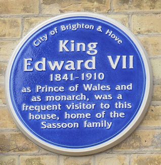 Blue plaque at Kings Gardens Hove | Photo by Tony Mould