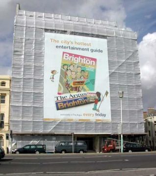 Giant Poster on Embassy Court Brighton | Trevor Chepstow