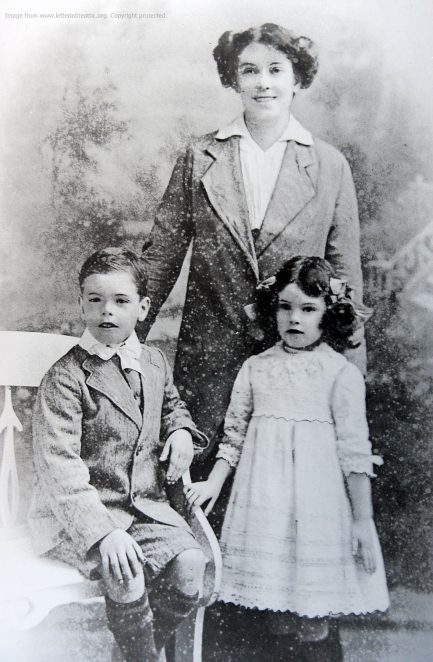 Ethel Whitehouse and her children, c1918 | From the private collection of Peter Whitehouse