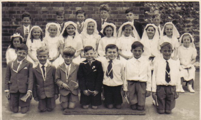 First Communion 1949 | From the private collection of Kathy Nichols