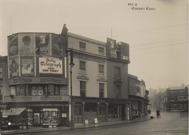 Photograph of the Feathers pub, Queens Road | Photo from the Brighton History Centre