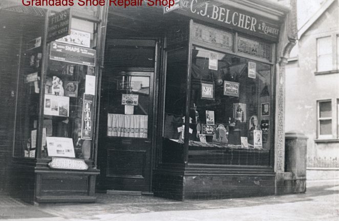 Belcher's shoe-making and repairs shop | From the private collection of Tony Belcher