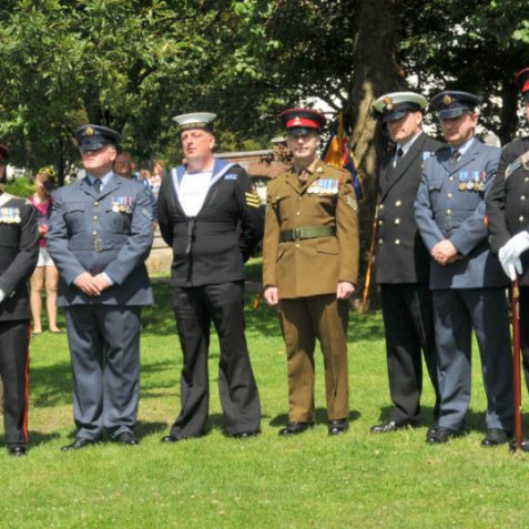 All branches of the Armed Services were represented at the funeral | Photo by Tony Mould