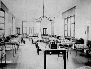 Early photograph of interior