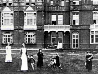 Children playing in the grounds