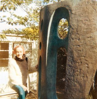 Barbara Hepworth in her garden 1966 | Photograph by Rob(Bob) Tasker