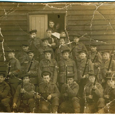 Hood Battalion 2 - Alf 2nd row 3rd from left training camp | From the private collection of J. Hamblett