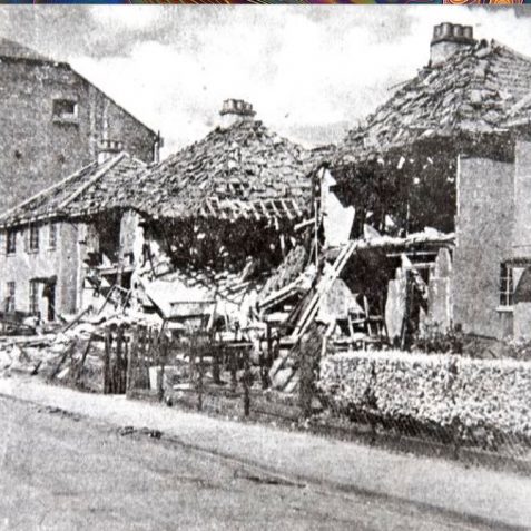 Bomb damage in WWII - these houses were demolished c1952 | Reproduced with kind permission of The Regency Society