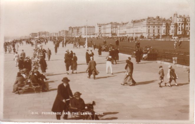Postcard of Hove Lawns, date unknown | From the private collection of Anne Morrison