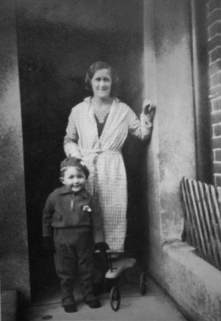 With my Mum and my trike outside 35 Bennett Road | From the private collection of John Starley