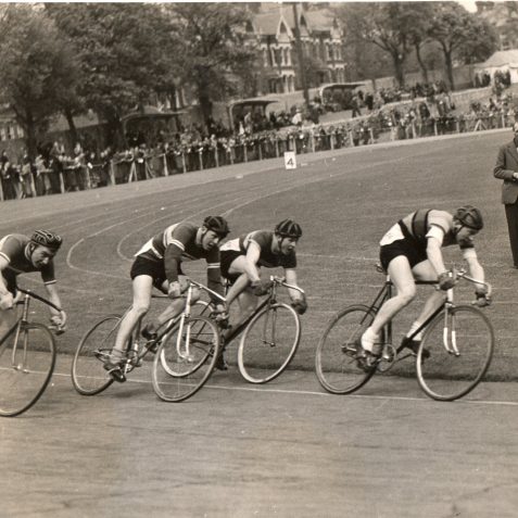 Cycling racing at Preston Park | From the private collection of Mick Deacon