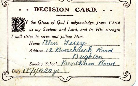 Sunday School outing 1921