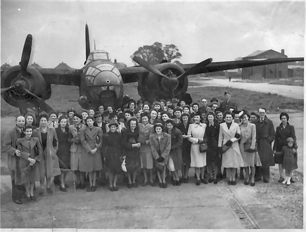 Staff of Bellmans at Ford Aerodrome 1943 | From the private collection of Jennifer Goddar