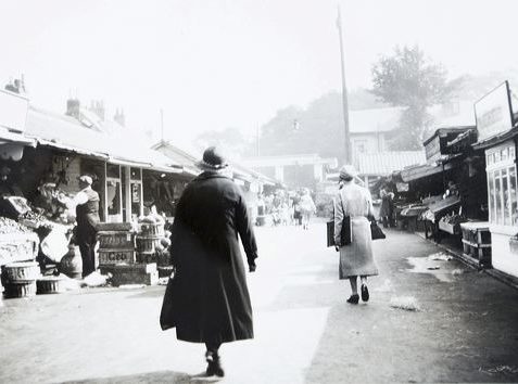 The Open Market in the mid 1930s | Image reproduced with kind permission of The Regency Society and The James Gray Collection