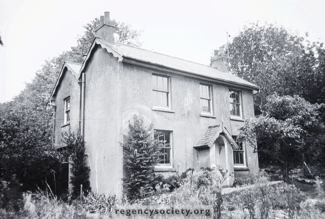 The Cottage, to the east of the convent main buildings, and approached by a footpath from Cornwall Gardens | Image reproduced with kind permission of The Regency Society and The James Gray Collection