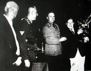 John Besford receiving the Hitler Trophy | Photo from the private collection of Trevor Chepstow
