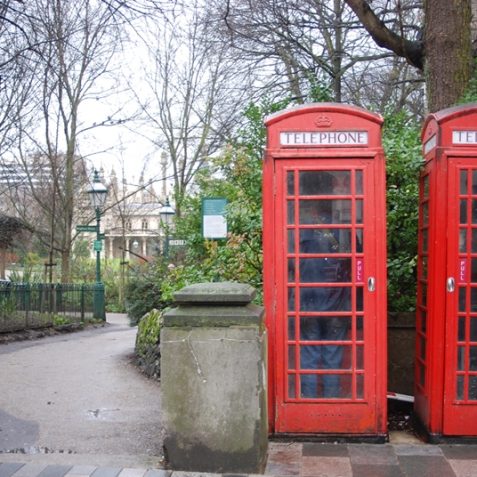 K6 style telephone boxes in New Road | Photo by Tony Mould