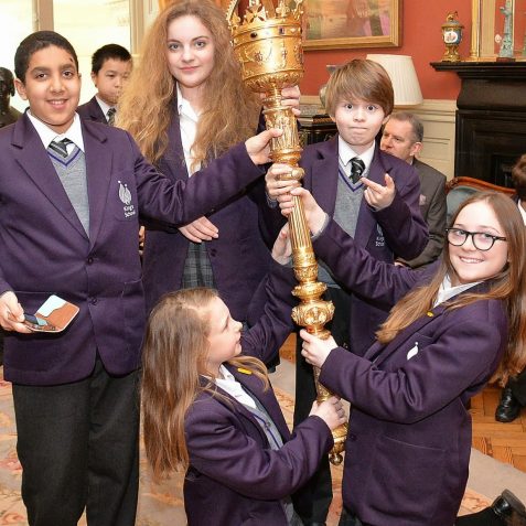 King's School students visit the Town Hall | Photo by Tony Mould