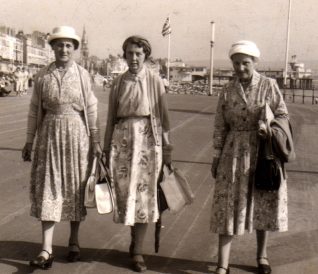 Margery (centre) in Weymouth in 1959 | Contributed to Letter in the Attic by Liz Thomas