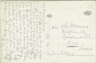 Postcard from William (Billy) Brooman | Contributed to Letter in the Attic by John Payne