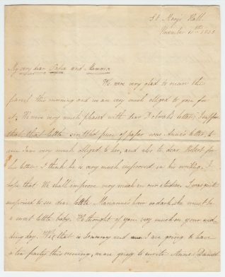 Letter of Sarah Jane Isabella Wolf Alexander