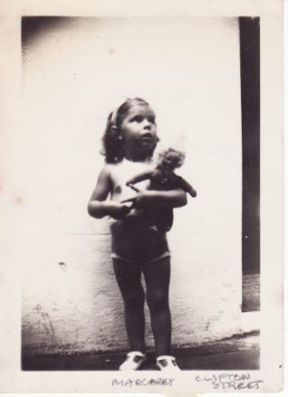 Photo of Margaret Rich aged 2 in Clifton Street