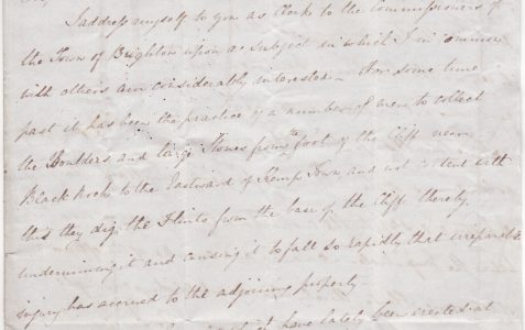 A complaint to the town commissioners, 1844