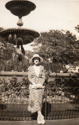 Photo of Hinda Harris in Old Steine gardens, 1936(?) | Contributed to Letter in the Attic by Sarah and Sophie Harris