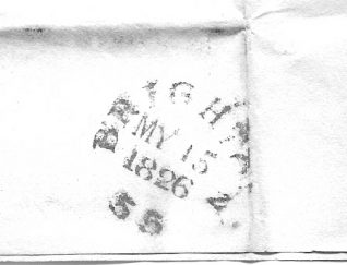 Close-up of date stamp | From the private collection of Jan Hill