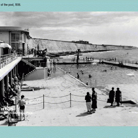 A general view of the pool, 1936