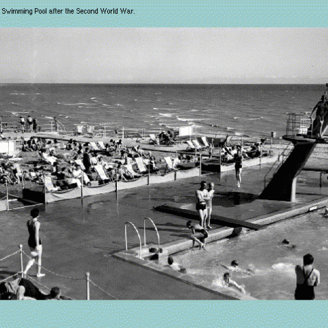 Black Rock swimming pool after WW2