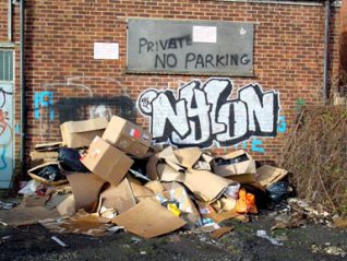 Litter in the North Laine | Photo reproduced with kind permission of www.imagesbrighton.com