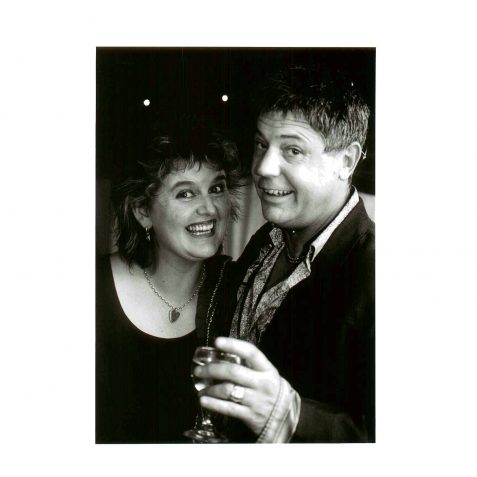 Mark Little & wife: Brighton Walk of Fame Inauguration Party 2002 | Photo by Jim Gordon