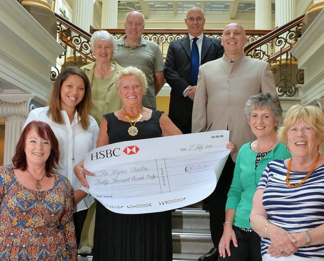Councillor Denise Cobb and her £30,000 cheque | ©Tony Mould: all images copyright protected