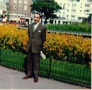 My Father in the Old Steine gardens | From the private collection of Maralyn Eden