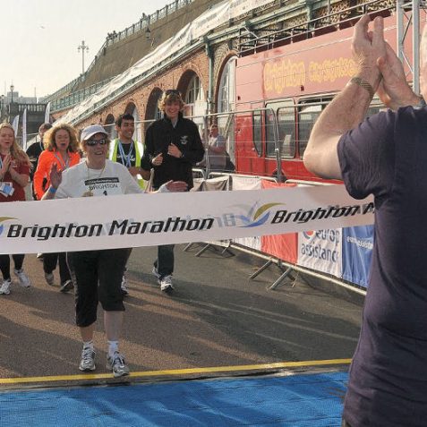 The Mayor, Councillor Ann Norman crosses the line | Photo by Tony Mould