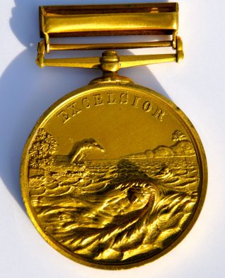 Medal presented to Louie Webb | From the private collection of Colin Webb