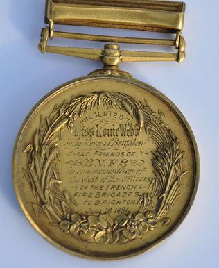 Medal presented to Louie Webb | From the private collection of Colin Webb