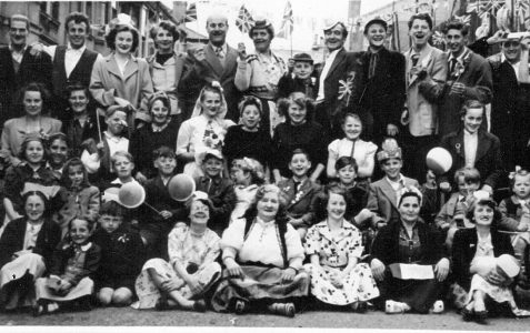 Coronation street party 1953