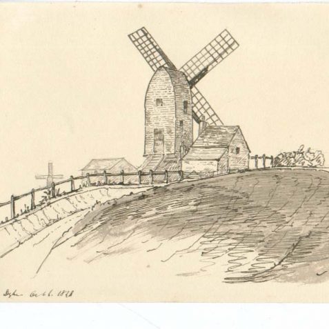 Mill on the Road to Dyke, October 6th 1848 | From the private collection of Jan Hill