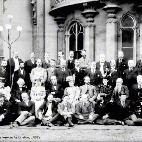Photograph of a meeting of the Museum Association, c1890's