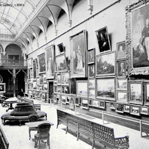 Photograph of the main picture gallery c1890's