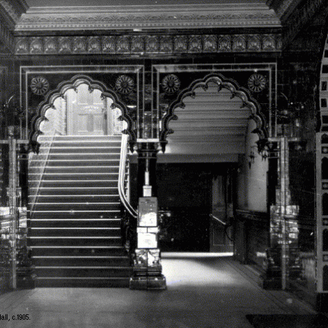 Photograph of the entrance hall c1905