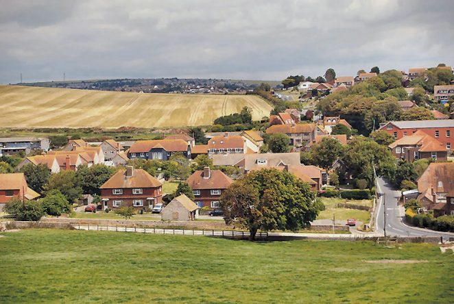 Ovingdean village as seen from Cattle Hill | Photo by Tony Mould