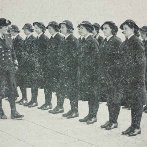 W. R. N. S. on parade at Hove | Photo from the 1946 book, 