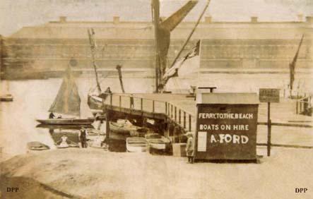 Fords Ferry circa 1920 and Iron Boat Man 2006