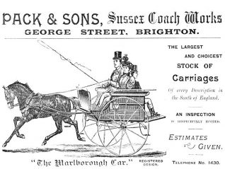 Pack & Sons advertisement: click on image to open a large version in a new window | From the private collection of Andy Grant