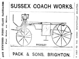 Pack & Sons advertisement: click on image to open a large version in a new window | From the private collection of Andy Grant