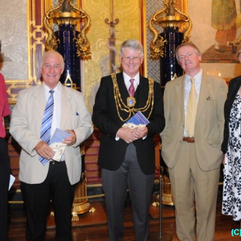 The authors, Sally Salvesen, The Mayor and Councillor David Smith | Photo by Tony Mould
